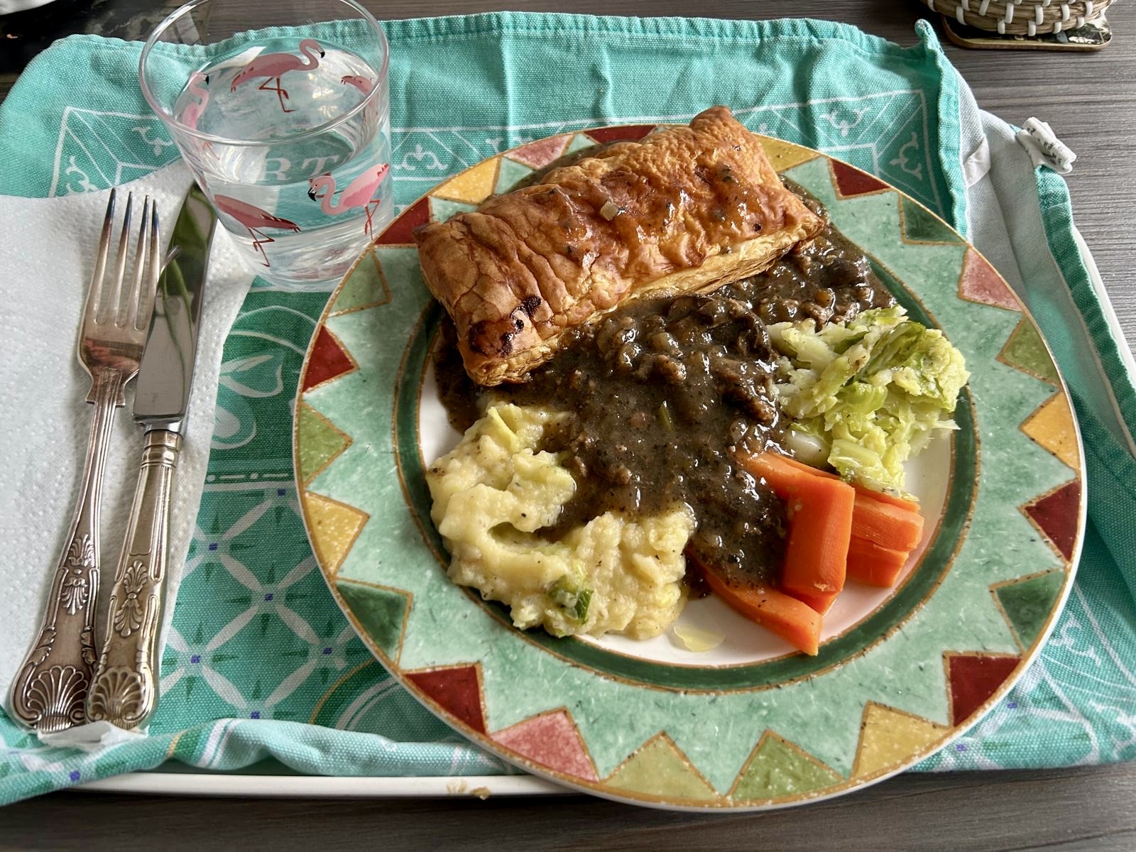 A home-cooked meal lovingly prepared and served
